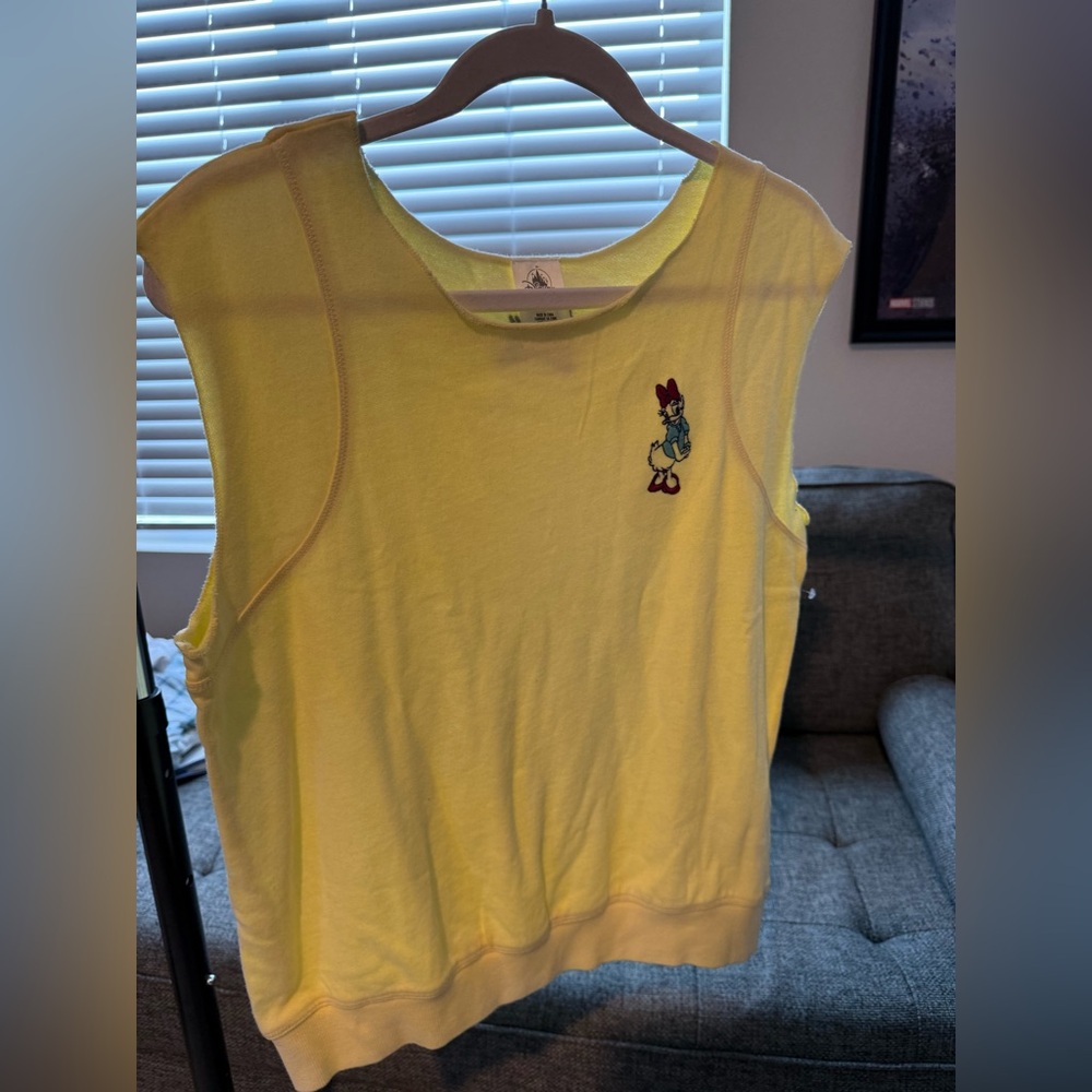 Daisy Duck Yellow Sleeveless Top
